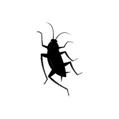 Wall Mural - Cockroach logo. Isolated cockroach on white background