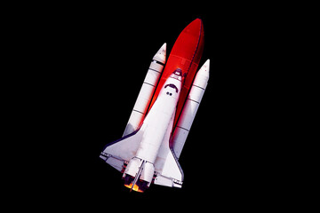 Wall Mural - rocket launch - elements of this image furnished by nasa