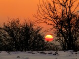 Fototapeta Pomosty - zachód słońca