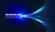 © hqrloveq - Horizontal radiant lines, Internet technology speed sense vector background