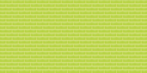 Wall Mural - Abstract background green colorful brick wall building concrete texture wallpaper backdrop template pattern seamless vintage vector and illustration