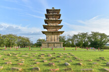 Five-story Stone Pagoda In Wanggung-ri, Iksan, South Korea. Korean National Treasure No. 289