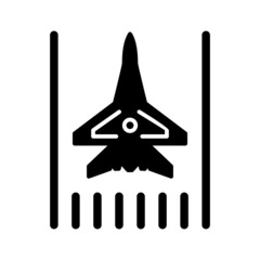 Sticker - Unique Airbase Vector Glyph Icon