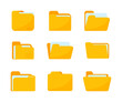 © anuwat - Yellow folders for organizing documents. sorting large amounts of data