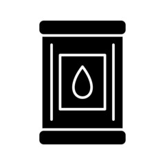 Poster - Unique Barrel Vector Glyph Icon