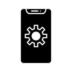 Canvas Print - Unique Technical Services Vector Glyph Icon