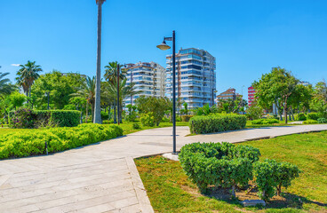 Poster - Ornamental park in Antalya, Turkey