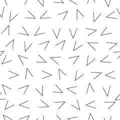 Fototapete - Check marks pattern. White background and white marks. Vector.