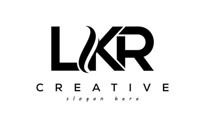 Letter LKR creative logo design vector	