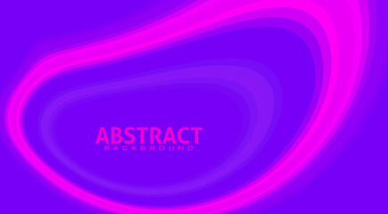 Poster - Electric violet background with abstract magenta rounded shape