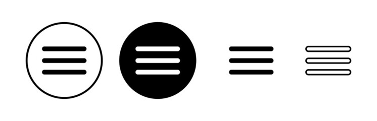 Menu Icons set. web menu icon