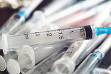 Closeup Shot Of Syringes And Hypodermic Needles