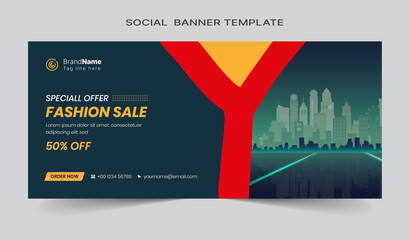 Social media cover vector templates fully editable, advertising design, social media banner post, web banner template.