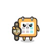 © heriyusuf - calendar mascot character as a MMA fighter with the champion belt