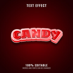 Wall Mural - pinky red candy funny text effect