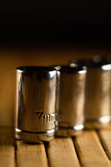 Canvas Print - Closeup shot of the metallic nozzles of different sizes of a tool