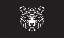 Bear Logo On Black Background