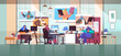 © mast3r - arab businesspeople discussing with colleagues in web browser windows during video call virtual conference