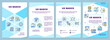 © IMG visuals icons - UX basics brochure template. Focus on users experience with product. Flyer, booklet, leaflet print, cover design with linear icons. Vector layouts for presentation, annual reports, advertisement pages