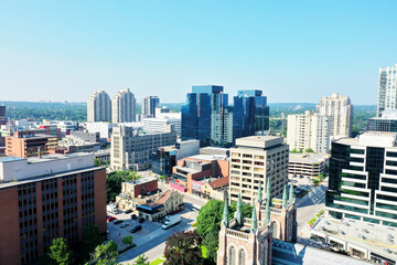 Wall Mural - Aerial of the London, Ontario, Canada city center
