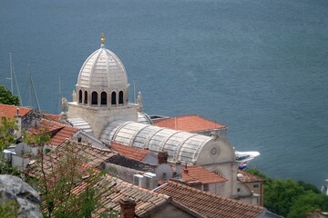 Wall Mural - Sibenik, Cathedral of St James from above