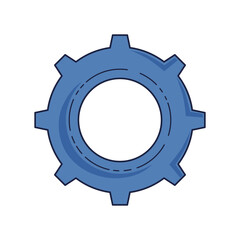 Sticker - gear machine icon