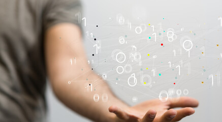 Technology background. Big data concept