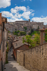 Wall Mural - Perugia (Italy) - A characteristic views of historical center in the beautiful medieval and artistic city, capital of Umbria region, in central Italy.