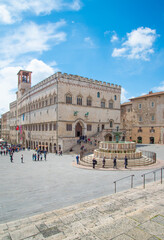 Wall Mural - Perugia (Italy) - A characteristic views of historical center in the beautiful medieval and artistic city, capital of Umbria region, in central Italy.