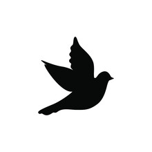 Dove Vector Png Icon Isolated On White Background