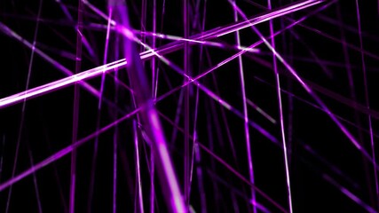Poster - abstract background animation shiny lines stripes beams rods structure moving transforming rotating 