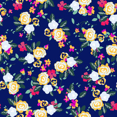 Wall Mural - Abstract floral seamless pattern. Liberty style. fabric, covers, manufacturing, wallpapers, print, gift wrap.