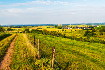 Canvas Print - Sommerliche Aussicht über die Zülpicher Börde bei Bürvenich bis zum Siebengebirge