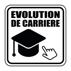 Canvas Print - Logo évolution de carrière.