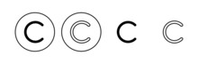 Copyright Icon Set. Copyright Symbols