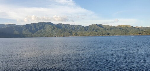 Mountains and sea