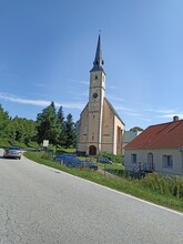 Church Of St. Filip And Jakub, Přední Výtoň, Czech Republic.The Neo-Gothic Parish Church Of St. Philip And St. James Stands In Přední Výton On The Site Of The Original Chapel.