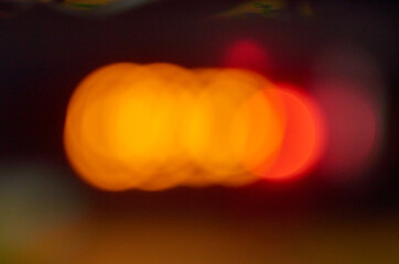 Photo of blurred lights of electronic clock