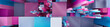 © RocknRoller Studios - Multicolored 3D Block background. Tech Wallpaper with Vibrant Pink and Blue colors. 3D Render