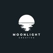 © SUPERGHONAM - Moon light logo design illustration vector template