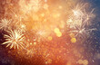 © New Africa - Abstract festive background with fireworks, bokeh effect. New Year celebration
