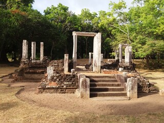 Ruins of the ancient Anuradhapura kingdoms of Sri Lanka