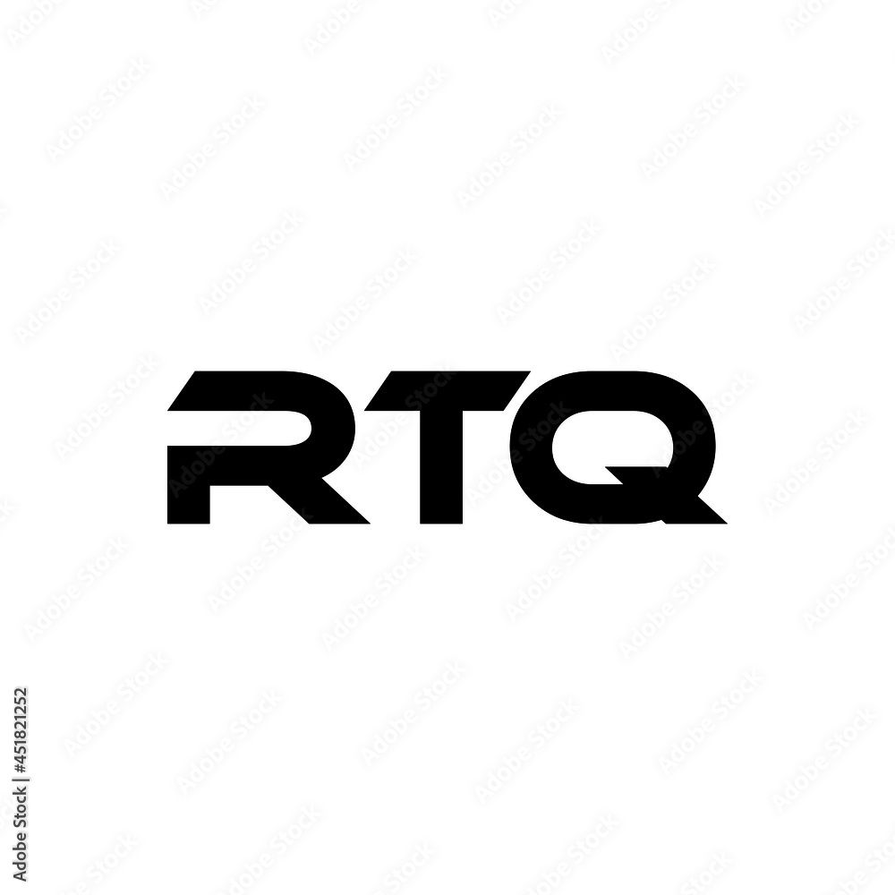 RTQ letter logo design with white background in illustrator, vector ...