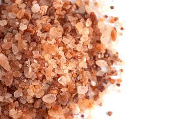 Wall Mural - Himalayan Sea Salt on a Isolated White Background