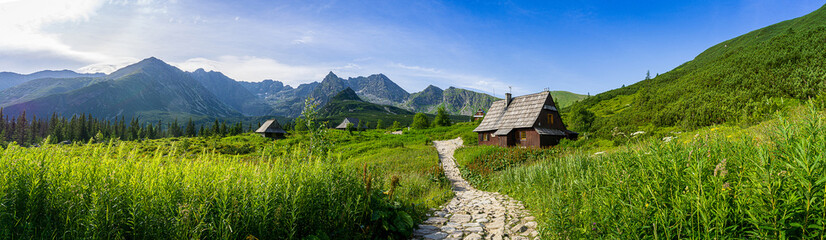 Fototapeta lato tatry góra dolina