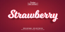 Strawberry Fruit Text Effect, Editable Text Effect