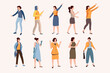 © defarmerdesign - Set of Women Character Activity and Pose Collection