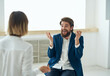 © SHOTPRIME STUDIO - female psychologist next to patient communication therapy stress