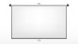 © Rendix Alextian - Realistic projection screen, isolated vector illustration