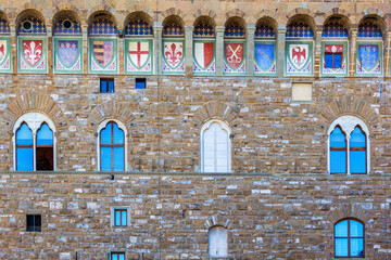 Poster - Palace Wall with coats of arms